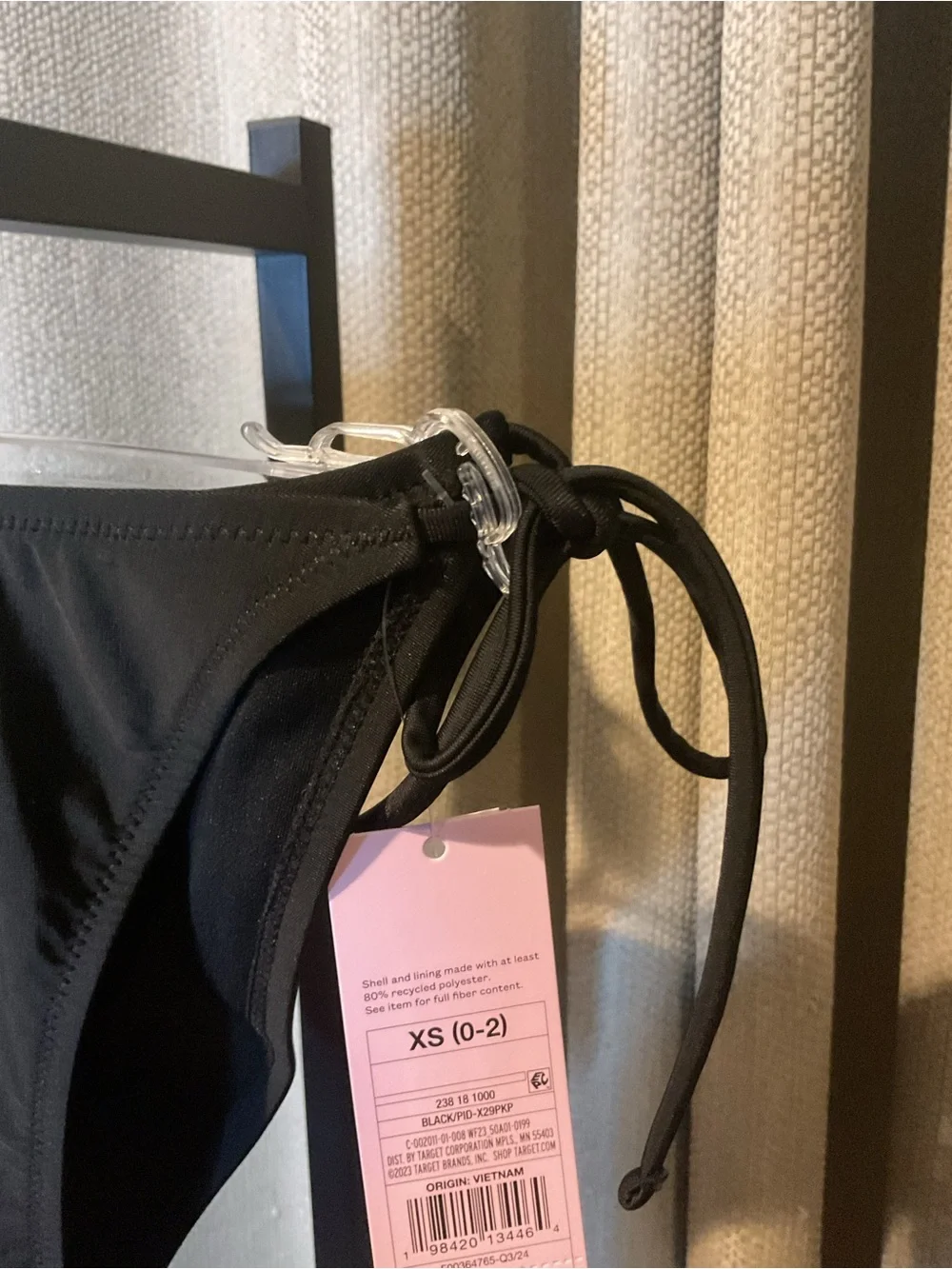 NWT Wild Fable Black Side-Tie Bikini Bottoms‎ XS